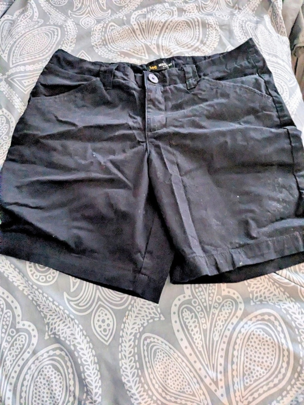 Lee Regular Fit Shorts Bermuda Shorts Black Size Medium